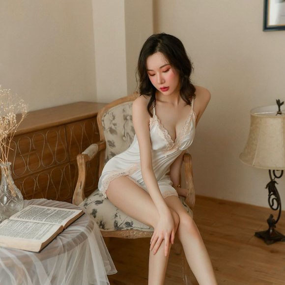 Lingerie Silk Gown for Women - Picture 9 of 12